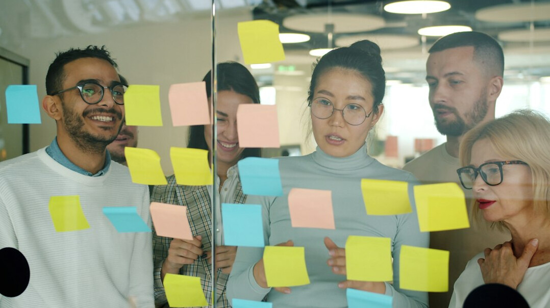 team brainstorming session