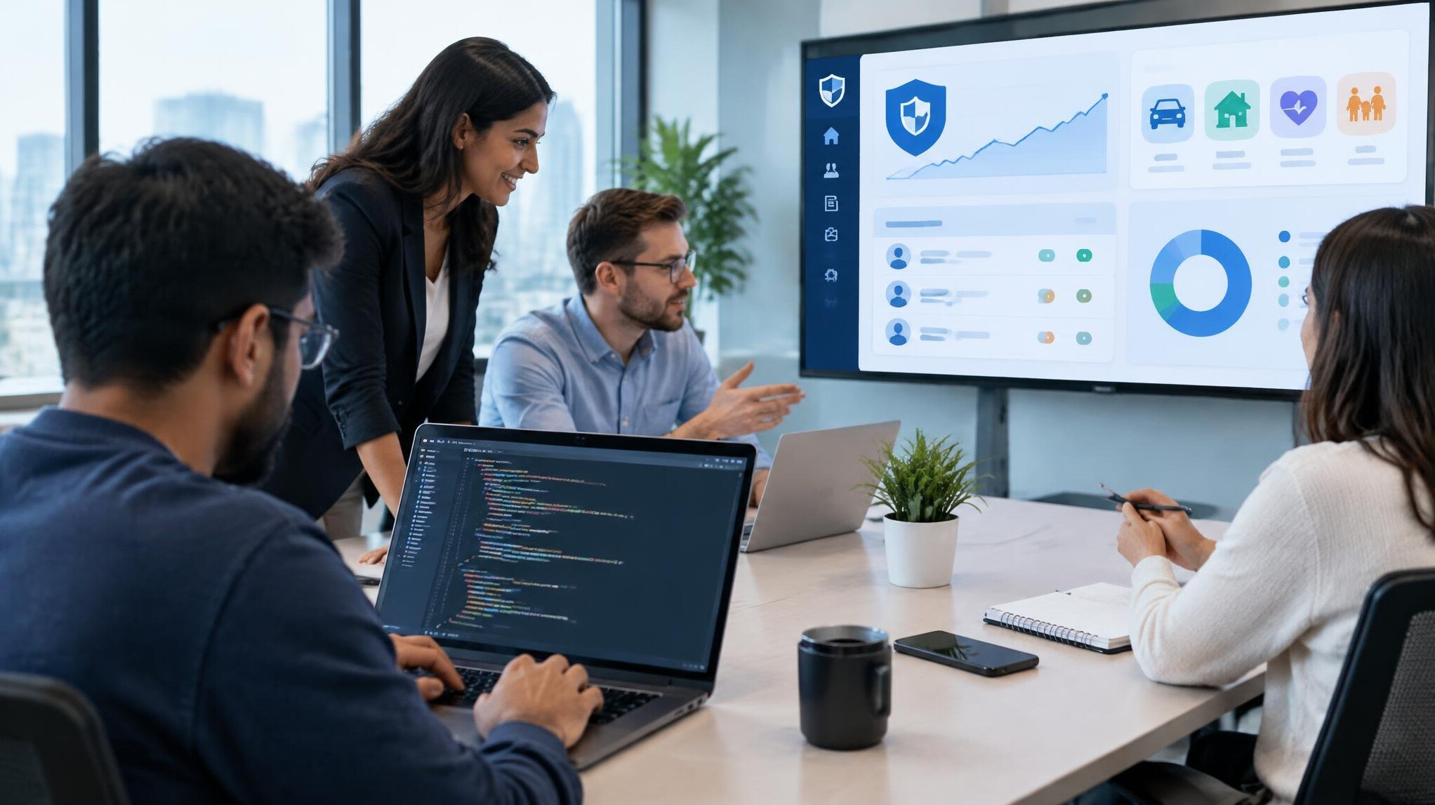 insurance software dashboard