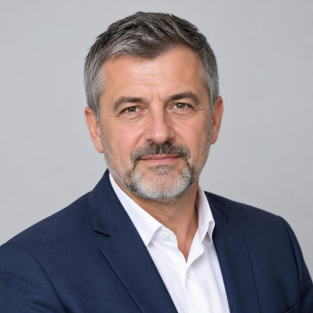 Portrait of an older Croatian male insurance consultant